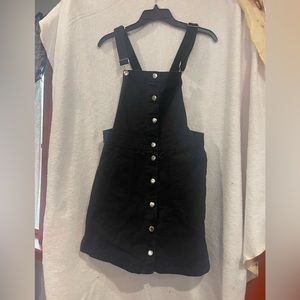 H&M Divided. Black overall style dress. Size 8.